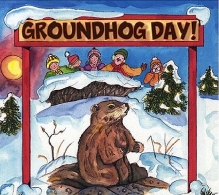 Groundhog Day - groundhog, shadow, sun, banner