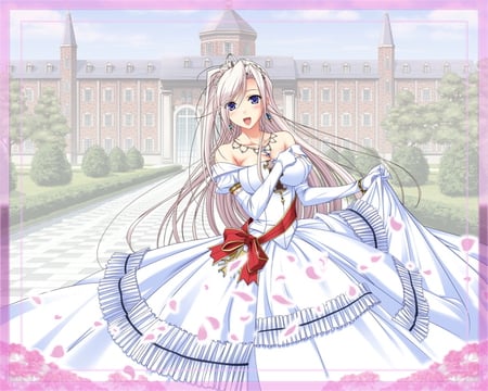 Welcome to my house - white, princess, princess lover, game, beautiful, anime, crown, charlotte