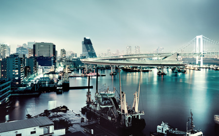 Japan - modern, amazing, lights, landscape, arcitecture, city, night