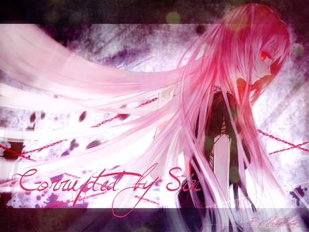 Corrupted by Sin - corrupted, sin, vocaloid, megurine luka