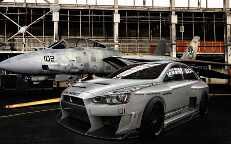 Who's faster? - speed, aircraft, luxury, cars, photography, mitsubishi, military, power