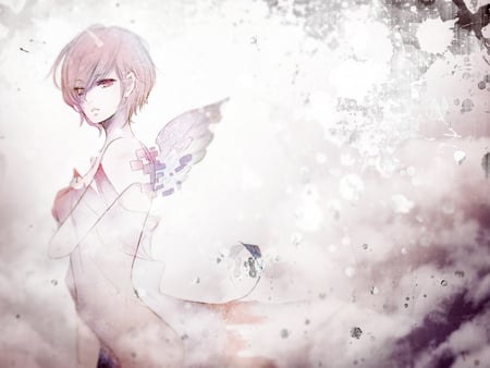 little wings - pretty, girl, anime, little wings