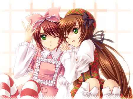 rozen maiden - rozen maiden souseiseki, suiseiseki wink, pink, brown hair