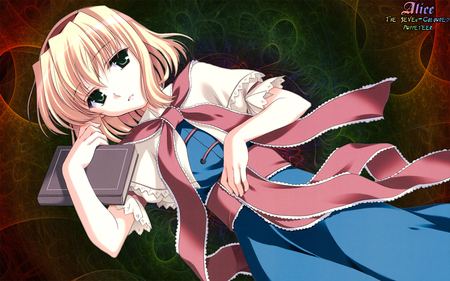 The Seven Colored Puppeteer - anime, blue, girl, cute, alice