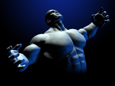 Pumpin Muscle - art, abs, muscle, cg