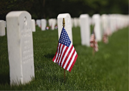 Memorial Day Rembrance - cemetary, graves, patriotic, flags