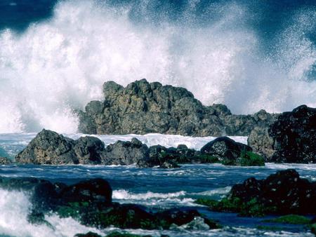 Immovable Object, Force Majeure - oceans, nature, object, force, immovable, wave