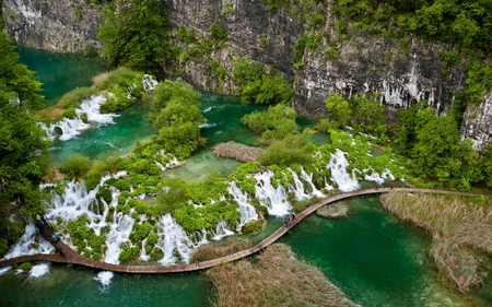 Waterfall - nature, amazing, forest, landscape, beautiful, waterfall