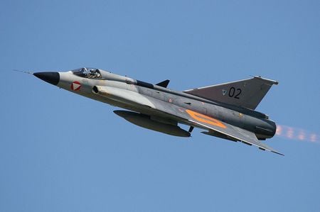 Saab Draken - jet, austrian air force, saab draken, saab