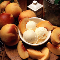 Peach ice cream