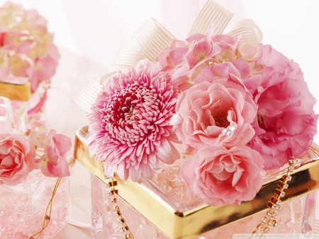 Wonderful pink - pink, flowers, bouquet, wonderful, nature, special day