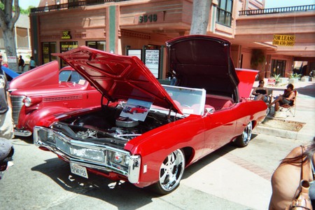 CHEVY CAPRICE CONVERTIBLE - outside, hot, auto, caprice, show, chevy, car, cool, red, convertible