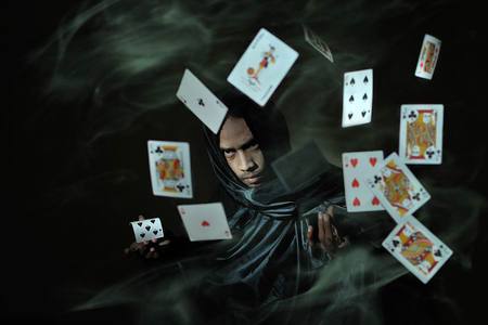 magic - fantasy, smoke, magicman, card