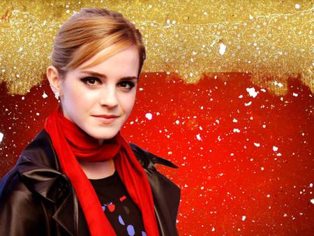 Emma Watson - Christmas Theme - emma watson, emma, model, actress, xmas, girl, watson, christmas