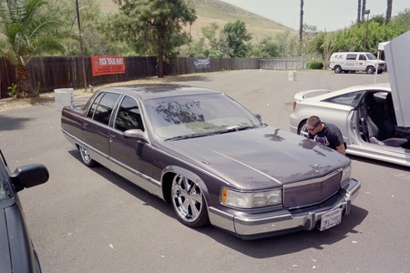 CUSTOM CADDY-LOWERED - cars, autos, hot, outside, wheels, cadillac, caddy, classic, show, auto, custom