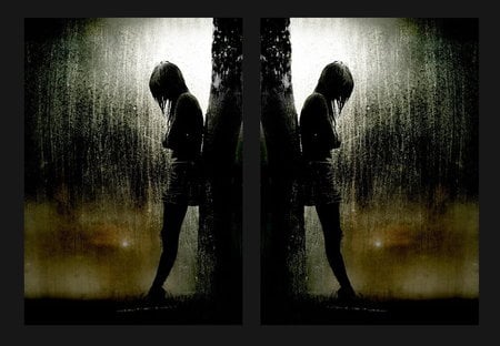 DARK RAIN - animi, heavy rain, art, rain