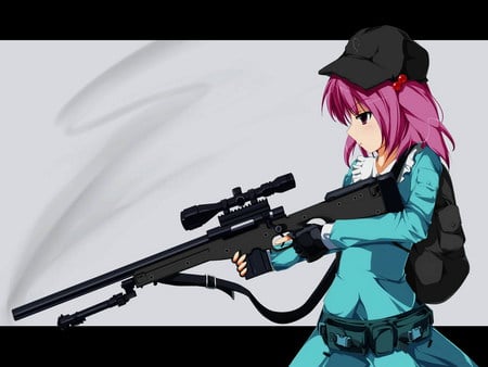 sniper - anime, wallpaper, girl, other