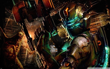 Dead Space - hd, dark, adventure, video game, action, weapon, dead space, enemy