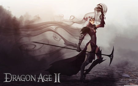 Anime Elf - elf, female, hot, warrior, video game, fantasy, cg, hd, weapon, anime, dragon age