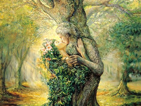 THE TREE SPIRIT - woman, spirit, lovers, man, tree