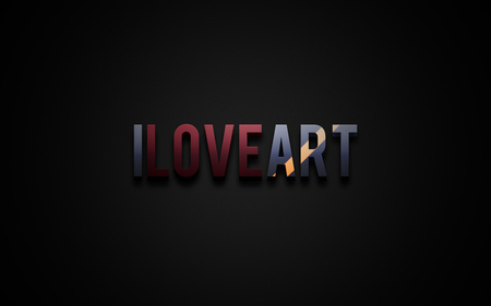 I Love Art - love, i, art, dark, wallpaper, widescreen