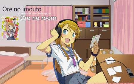 Kirino - no, girl, music, anime, kirino, ore, imouto