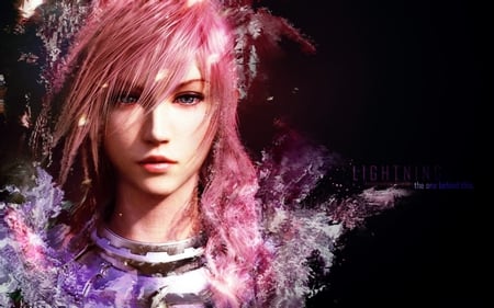 Lightning - beauty, sexy, hot, pink hair, final fantasy, anime girl, cool, beautiful, awesome, cute