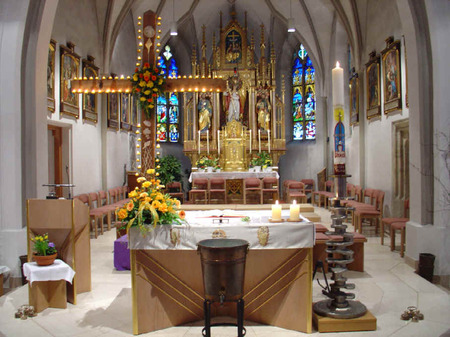 Easter Sunday Altar room - altar room, decorated, tradition, easter, traditional, holiday, eastern, easter sunday, holly day