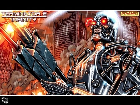 Terminator 2: Infinity - comic, terminator, futuristic, action, machines