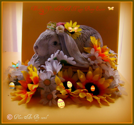 HAPPY EASTER TIME TO ALL DN FRIENDS - decorations, easter, chocolate, still life, bunny