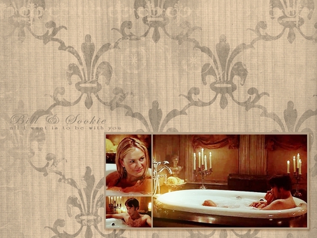 Sookie~n~Bill - love, candles, bill, sookie, bathtub, vampire, true blood