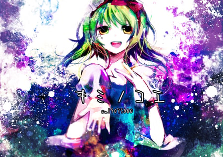 Gumi - hot, vocaloid, anime, green, gumi, cute, cg