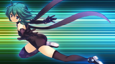 Energize - cg, game, anime, blue, green, energize, colourful, art