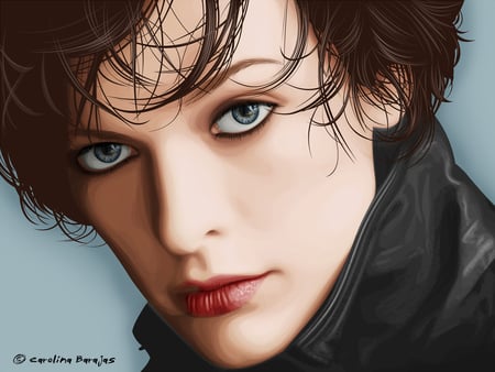 Milla Jovovich - style, vector, actress, eye, model, milla jovovich, hd, face, look