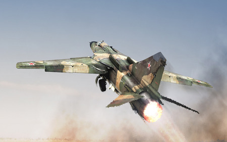 Flogger - speed, fighter, fire, flogger, sky, miliraty, mig-23