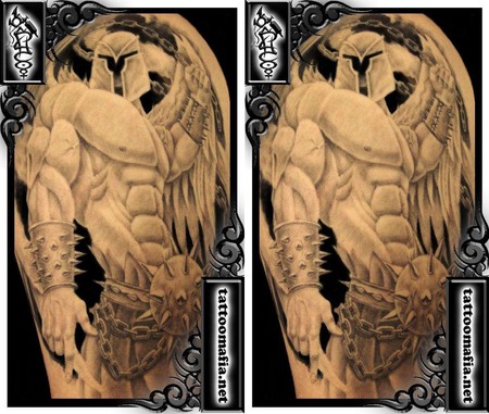 God Warrior - wings, muscle, power, warrior