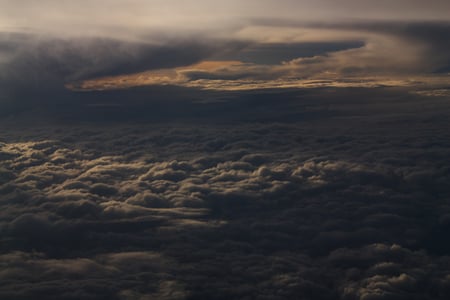 Travel - airplane, abstract, ceu, nature, paraiso, travel, foto, sky