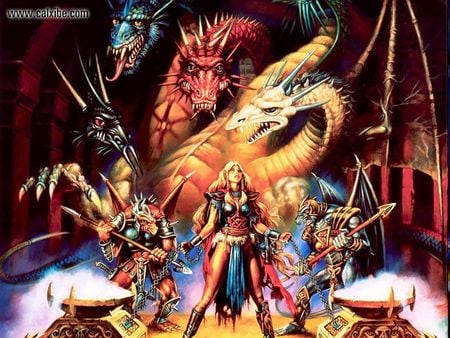 me woman warrior fights dragons - women, warrior, gorgeous, beautiful