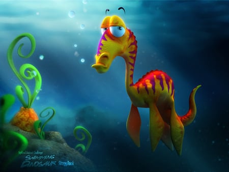 SEA MONSTER - colorful, cute, sea, monster