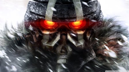 Red Eye - soldier, video game, eye, cg, hd, red, concept art, artwork, adventure, killzone, action