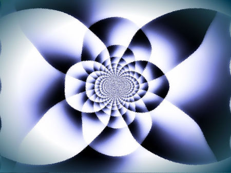 Blue kaleidoscope - kaleidoscope, water swirl, glamour, difuse, white, abstract, 3d, blue, flower