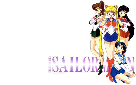 Sailor Moon Group - sailor mercury, sailor mars, anime, sailor jupiter, sailor moon