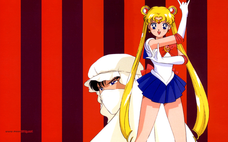 Sailor Moon and Moonlight Knight - anime, mamoru, moonlight knight, sailor moon