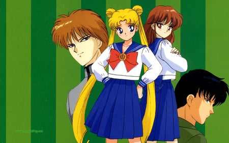 Sailor Moon Group - sailor moon, usagi, an, ail, mamoru