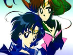 Sailor Mercury and Sailor Jupiter