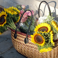 Basket with SunFlowers