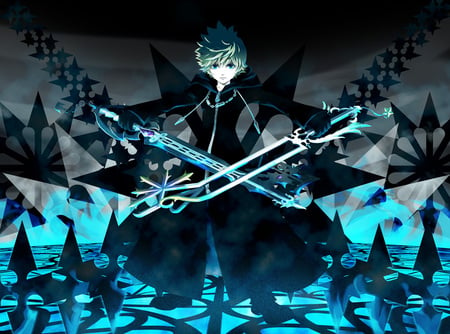 roxas - roxas, kh, eyes blue, keyblaze, jacket