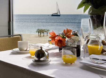 Breakfast - pretty, calm, food, romance, sand, flowers, villa, hotel, nice, snack, architecture, flower, bouquet, nature, breakfast, beach, boat, room, fire, view, sky, vase, water, photography, coffee, sea, tea, lovely, ocean, beautiful cool, rest, harmony, panorama, peaceful