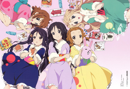 K-On! - yui, azusa, k-on, long hair, ritsu, mugi, dress, mio