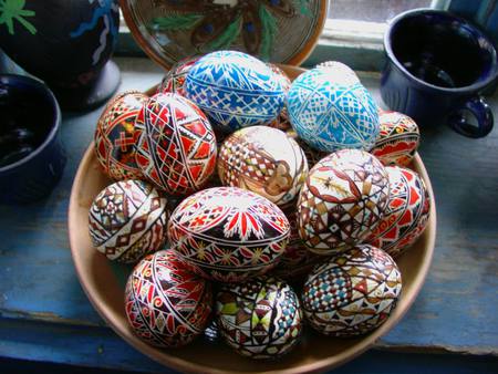 decorated easter eggs - romanian, decorated, traditiion, tradition, colorful, easter, eggs, decorate, romania, custom, colors